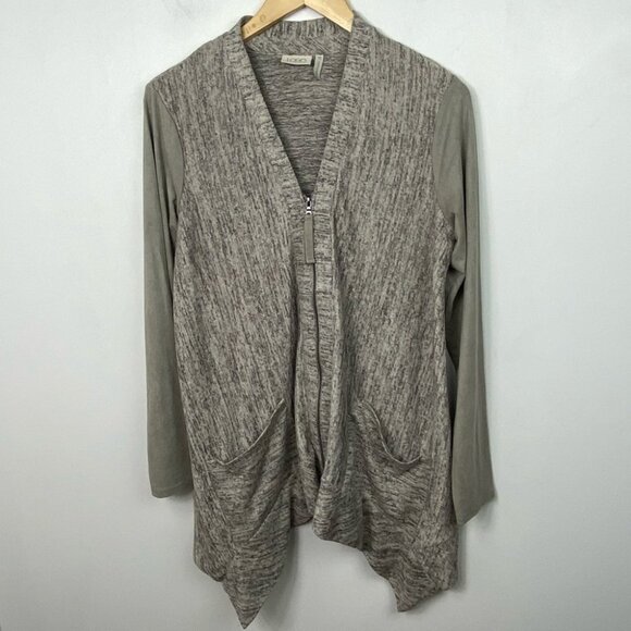 LOGO by Lori Goldstein Sweater Jacket Oversized Size XS Style A266500 Shacket - Picture 11 of 12